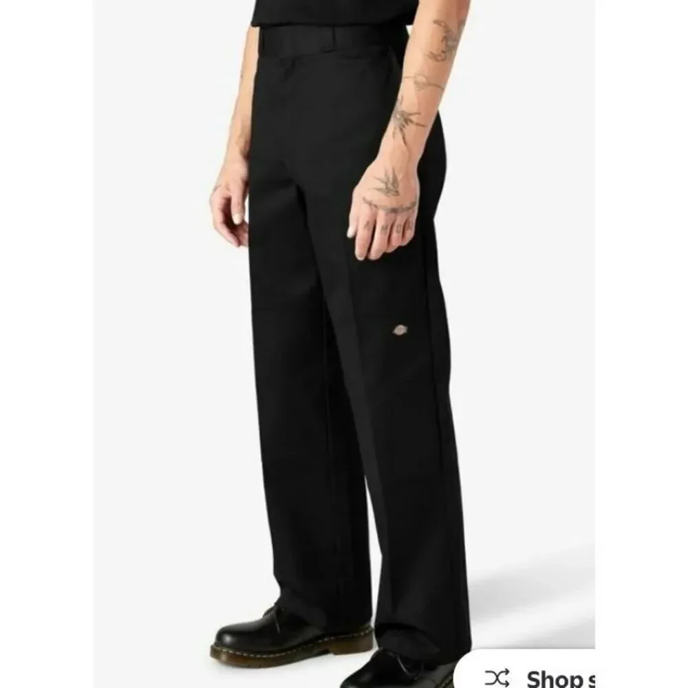 NWT Dickies Men's Loose Fit, Twill Work Pant, Black